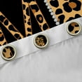 thumbnail image 4 of Feelyou Bowknot Monogrammed M Black Out Curtains for Girl, Leopard Cheetah Print Curtains Pack of 2 (42x63 Each), Modern Fashion Style Bedroom Curtains, Living Room Curtains Decor, 4 of 6