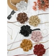 thumbnail image 6 of Women's Flower Waist PU Leather Belt Boho Skinny Rope Floral Dress Belt Dusty Pink One Size, 6 of 6