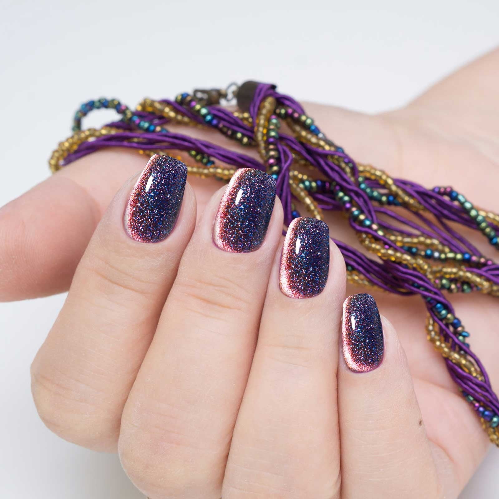 Magnetized Magnetic Nail Polish Purple Lacquer Indie Nail - Etsy Australia