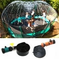 thumbnail image 2 of Graflsoa Yellow 15M Garden Trampoline Sprinkler with Switch for Summer Fun and Lawn Cooling, 2 of 5