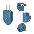 thumbnail image 3 of HEALIFTY 3 Pcs Connecteur de Prise Mâle 90 Degrés Rotatif Adaptateur de Rallonge (Prise US), 3 of 6