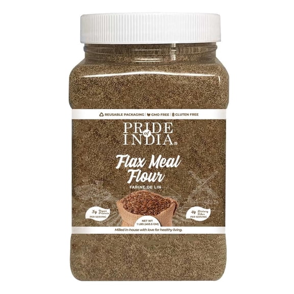 Pride Of India Gluten-free Flax Meal Flour, 1 lb