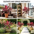 thumbnail image 5 of Artificial Dragon's Blood Tree/Boston Fern – 1Pcs Large UV Resistant Faux Tropical Plants for Outdoors, Realistic Ferns & Cordyline for Porch, Patio, Balcony Decor, 5 of 9