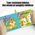 thumbnail image 5 of Baby Cloth Book with Crinkle Pages – Soft Sensory Fabric Learning Toy for Newborns Toddlers Tear Resistant Chew Safe Machine Washable Interactive Developmental Book, 5 of 6