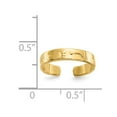 thumbnail image 5 of 14k Footprints Toe Ring, 5 of 6
