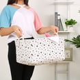 thumbnail image 6 of PiccoCasa Collapsible Storage Bin Basket with Drawstring, Black Star Large, 6 of 6