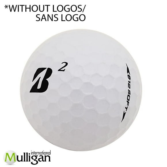 Mulligan - 48 Bridgestone e12 Soft (B) 5A Pristine Recycled Used Golf Balls, White