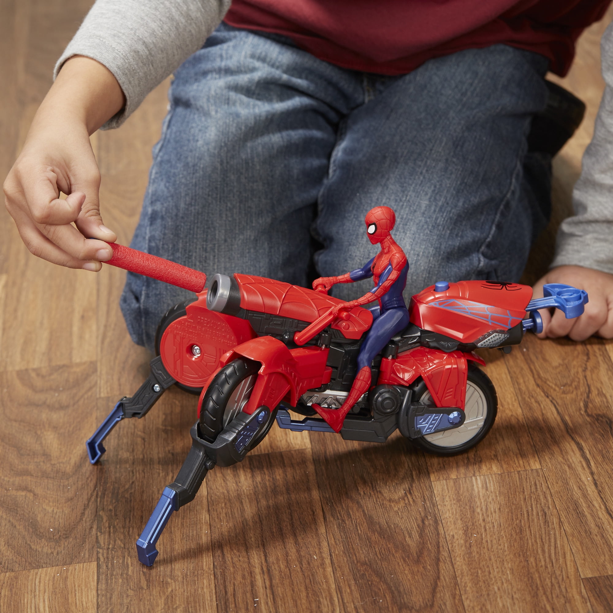Marvel spider man 3 in 1 spider cycle with spider man figure