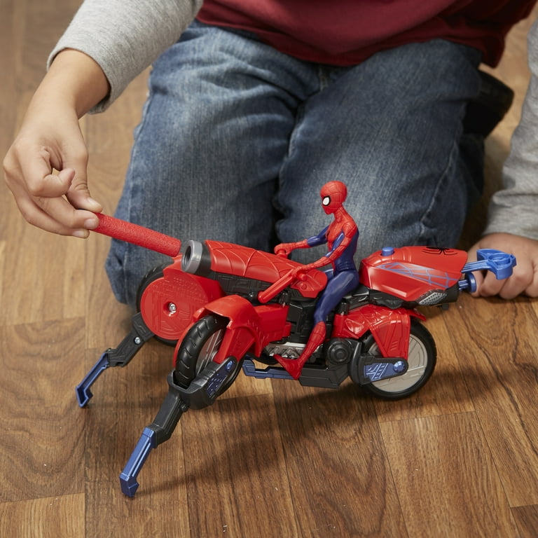 Hasbro Marvel Spider-Man Moto araignée, véhicule avec figurine - 1 ea