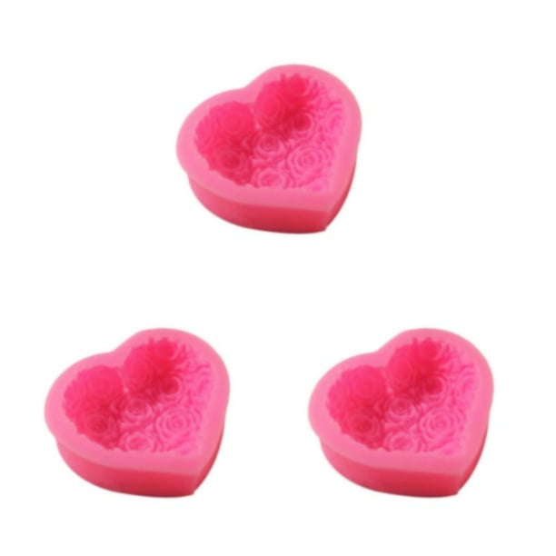 Molde de corazón de silicona Wosthever para hotel comedor cafetería pastel de gelatina Mousse de chocolate