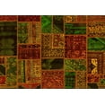 thumbnail image 1 of Ahgly Company Machine Washable Indoor Rectangle Oriental Yellow Modern Area Rugs, 3' x 5', 1 of 4