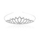 thumbnail image 1 of Diadema/Pinza/Lazo/Tiara de novia con diamantes de imitación de Pixnor (plateada), 1 of 5