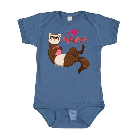 

Inktastic I Love Ferrets Gift Baby Boy or Baby Girl Bodysuit