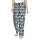 thumbnail image 1 of Fotbe Tropical Sloth Pantalones de Pijama para Mujer, Pantalones de Dormir, Pantalones Pj con Cordón y Bolsillos-Medium, 1 of 6