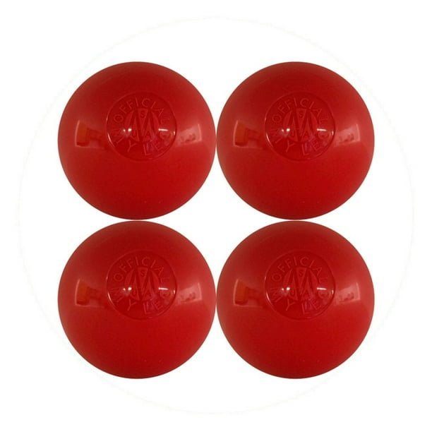Mylec Hot Weather Hockey Balls, 4 Pack, Red