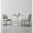 thumbnail image 6 of Manhattan Comfort Serena 18.7" Faux Leather Dining Chair - Light Gray (Set of 2), 6 of 10