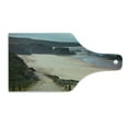 thumbnail image 2 of Beach Cutting Board, Western Portugal Ocean Coastline at Low Tide Vignettes Shot Canyons Wild Neat Scenery, Tempered Glass Cutting and Serving Board, Wine Bottle Shape, Multicolor, by Ambesonne, 2 of 5