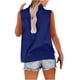 thumbnail image 5 of Blusa de trabajo,Blusa sin mangas para mujer, top informal de verano, camisa lisa de poliéster, ajuste cómodo para uso diario, sopatenor, 5 of 9