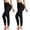 2 Pack Black, variant on 8-15 mmHg Compression Pantyhose for Women Footless Tights