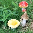 thumbnail image 3 of ZheElen Décorations de Paysage Lumineux Exquis Forme de Champignon en Résine Pointe Compacte, 3 of 6