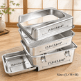 thumbnail image 3 of Medium Pull-out Sifting Stainless Steel Cat Litter Box With Lid For Pine Pellets, 3 of 5