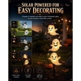 thumbnail image 5 of Solar Halloween Cat & Pumpkin Garden Light, Waterproof LED Moon Stake Decor, Outdoor Yard Light for Patio Lawn Pathway, 5 of 7