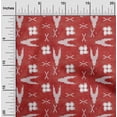 thumbnail image 1 of oneOone Cotton Flex Fabric Arrow Sign & Check Kasuri Printed Fabric 1 Yard 40 Inch Wide, 1 of 4