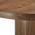 thumbnail image 4 of 60 Inch Dining Table, Walnut, Wood, Round, Kitchen Cafe Bistro Hospitality Restaurant, Modern Contemporary HB33534, 4 of 7