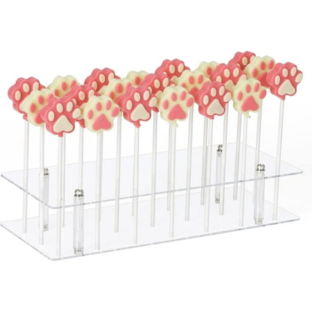 

Cake pop table 21 hole lollipop display rack transparent cake pop display rack cake stall wedding baby shower birthday party