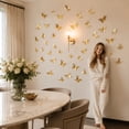thumbnail image 3 of 3D Butterfly Wall Decals Double Layer Hollow Out Decorative Stickers for Living Room Bedroom Event Party Decor 72 Pieces 4x2x2 Inch, 3 of 8