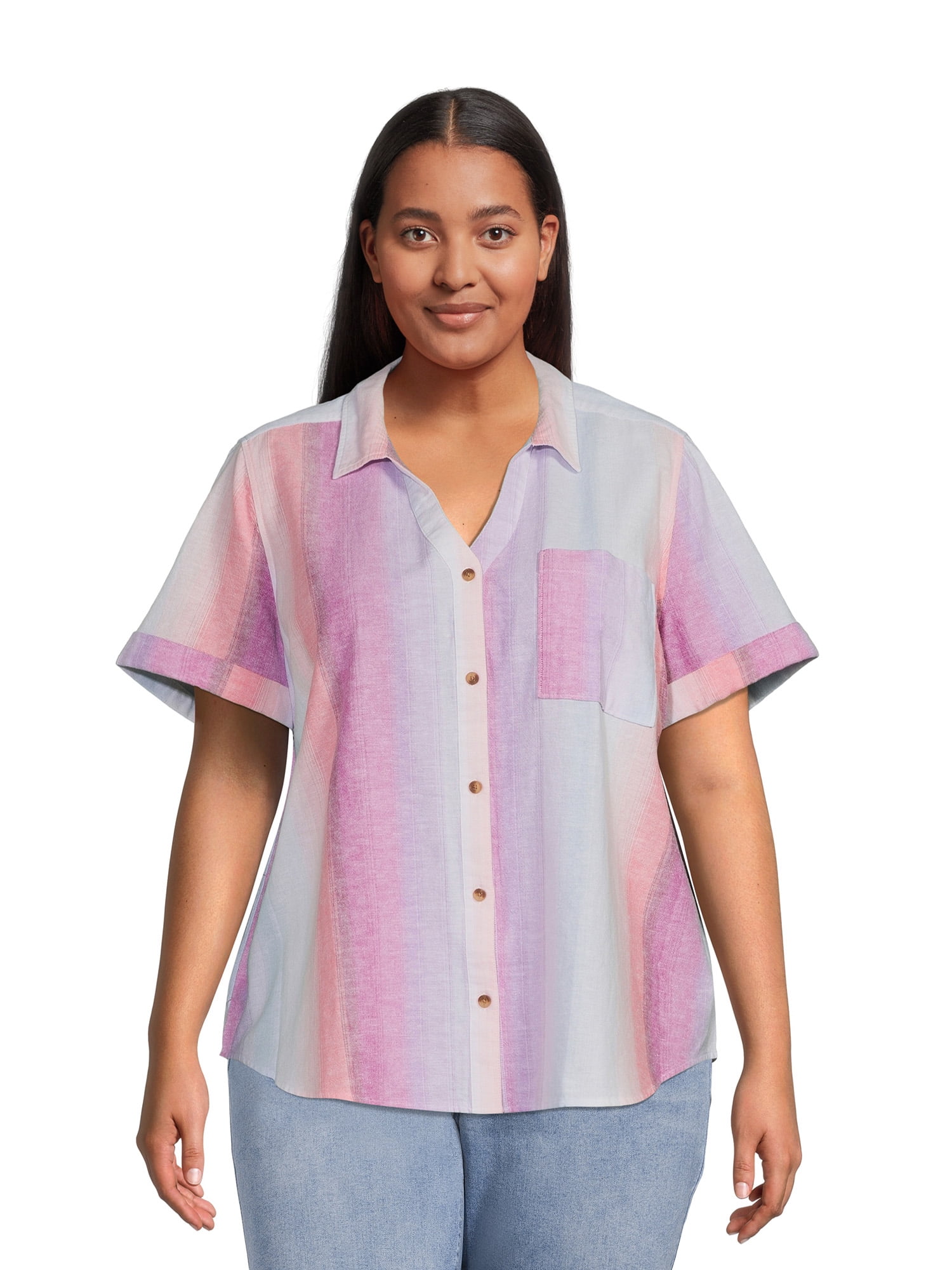 terra-sky-women-s-plus-size-button-down-camp-shirt-walmart