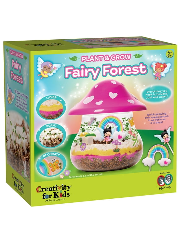 Creativity for Kids Fairy Forest Garden- Child, Beginner Craft Kit for Ages 6 to 9, Boys and Girls