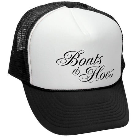 BOATS 'N HOES - prestige ferrell funny rap hip hop - Mesh Trucker Hat Cap,