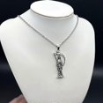 thumbnail image 3 of Skeleton Grim Reaper Necklace Angel of Death Alternative Jewelry Handmade Necklace Halloween Jewelry Gothic Jewelry Gift, 3 of 4