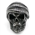 thumbnail image 1 of Anillo de calavera de diablo satánico Punk gótico, anillo de acero inoxidable Vintage Steampunk para hombre, joyería de motorista de Hiphop para motocicleta Rock, venta al por mayor Tan Jianjun unisex, 1 of 2