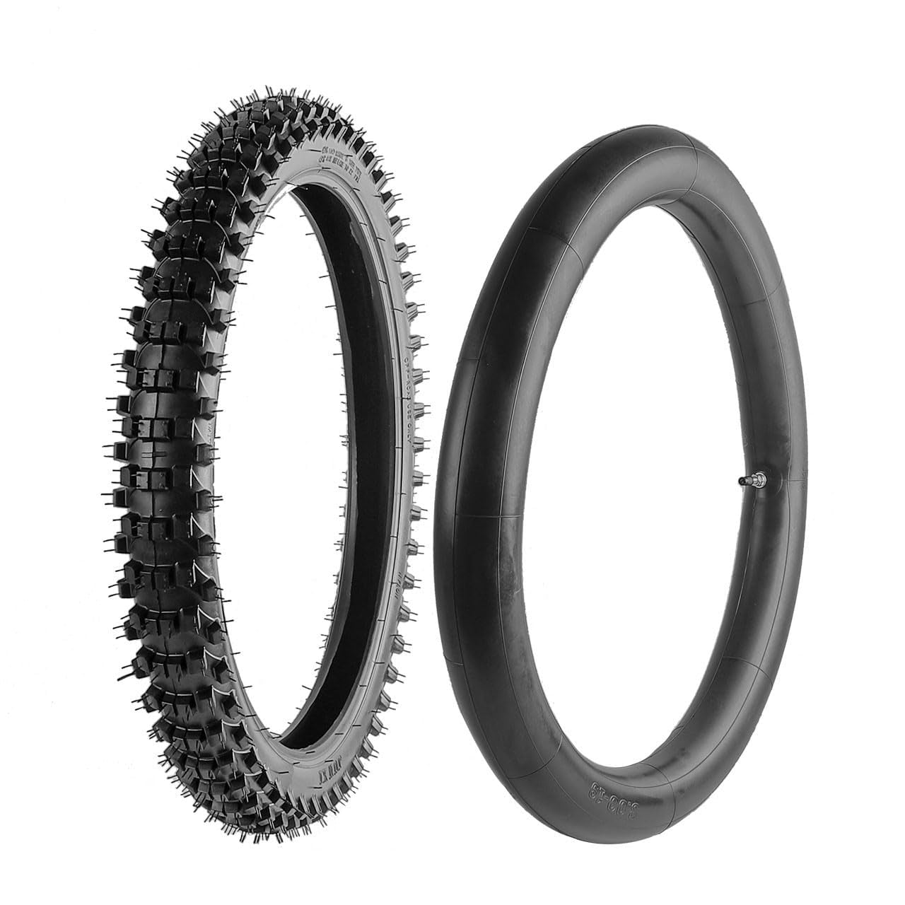 2.75/3.00-19 70/100-19 Front Tire and Inner Tube for Off Road Dirt Pit Bike Motocross TTR125 CRF150 DRZ125 XR100 KX100 CRF100F CR80RB CR85RB Motorcycle