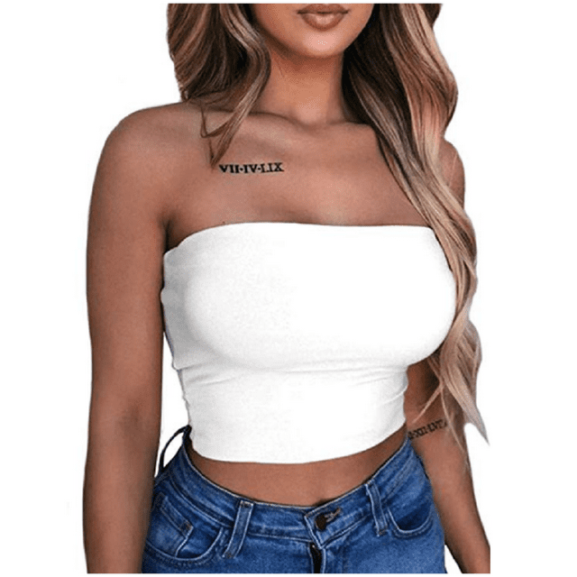 ITFABS Women Top Color Slim Off Shoulder Crop Tank Top Summer Hot Camisole