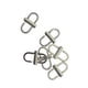 thumbnail image 1 of Hebilla de metal ajustable Clip Cadena Correa Acortador Bolso Mujer Longitud Acortar Fácil 6 piezas de plata, 1 of 9