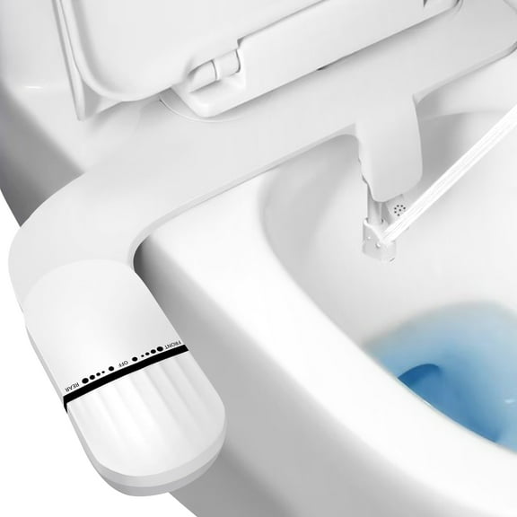 Duklik Bidet Attachment for Toilet Dual Nozzle (Frontal and Rear Wash) with Self Cleanig Bathroom Accessories