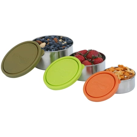 Kids Konserve Round Nesting Trio Set of 3 - Moss