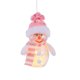 thumbnail image 1 of Christmas Luminous Snowman Ornament With Lights Transparent Luminous Jar Snowman Figurine Christmas Tree Ornament, 1 of 2