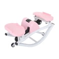 thumbnail image 2 of Rock Stepper Step Side-to-Side Lateral Rocking Fitness Stepper Machine for Home Workout with Digital Resistance Bands Machine & Mat Pink, 2 of 10