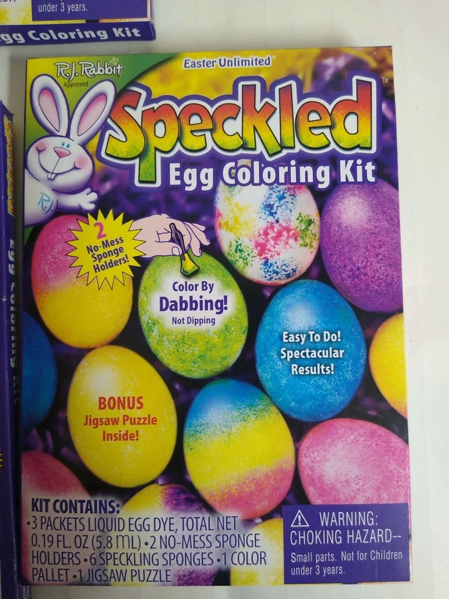 Lot Of 3 Speckled Egg Coloring Decorating Kit Easter Unlimited