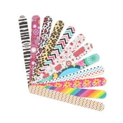 YIMICOO 12PCS Nail Files Grit, Emery Boards for Nails, Professional Double Sided Nail File and Buffers for Women Girls Natural Acrylic Nails, Colorful, 7 Inches
