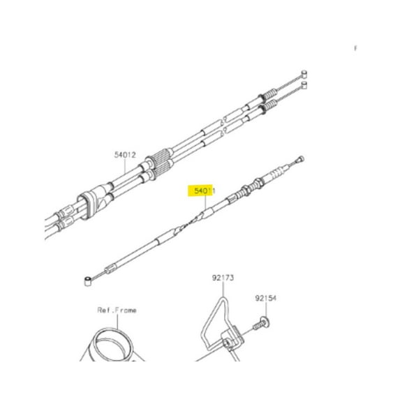 Kawasaki Clutch Cable Factory OEM KLX230 KLX230R SM  2020  54011-0639