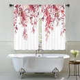 thumbnail image 3 of Sage Green Eucalyptus Leaves Kitchen Curtains Flower Watercolor Floral Spring Botanical Rod Pocket Plant Cafe Curtains for Bathroom Living Room Window Drapes Treatment Fabric 27.5 x 36 Inch, 3 of 6