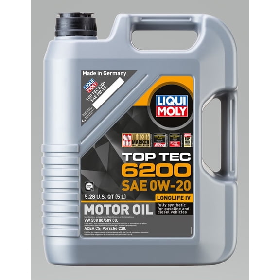 LIQUI MOLY 5L Top Tec 6200 Motor Oil 0W20