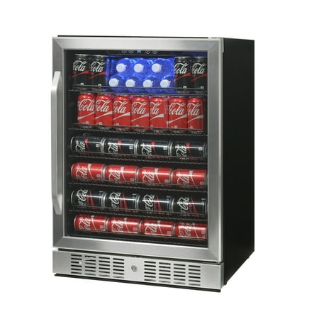 Deluxe Beverage - NewAir ABR-1770 177 Can Deluxe Beverage Cooler, Stainless Steel