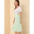 thumbnail image 4 of AllegK Faldasmedpiercon estampado floral y cintuelástialpamujer Cielo azul S, 4 of 6