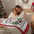 thumbnail image 4 of Santa Claus Flannel Blanket for Bed,Travel and Camping, Christmas Tree Cardinal Red Berry Super Soft Cozy Blanket for All Seasons 50"x80", 4 of 9